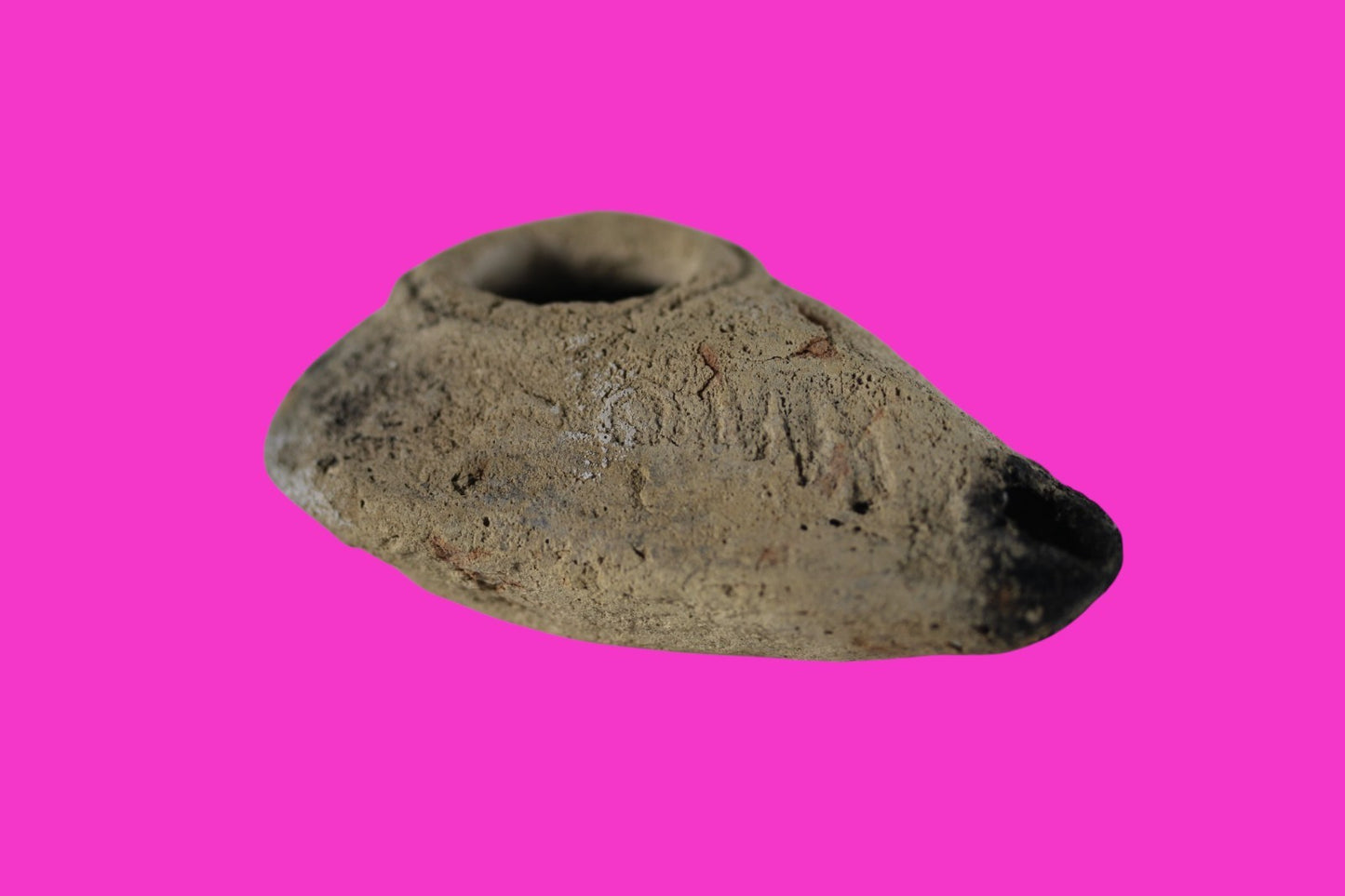 Time of the Christians Oil Lamp Ancient Holy Land Artifact 313-636 AD COA 13