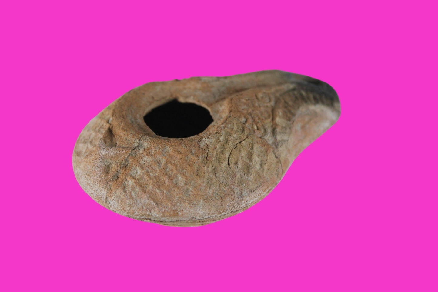 Holy Land Oil Lamp Ancient Artifact Time of Jesus & Apostles 63BC-323AD COA 157