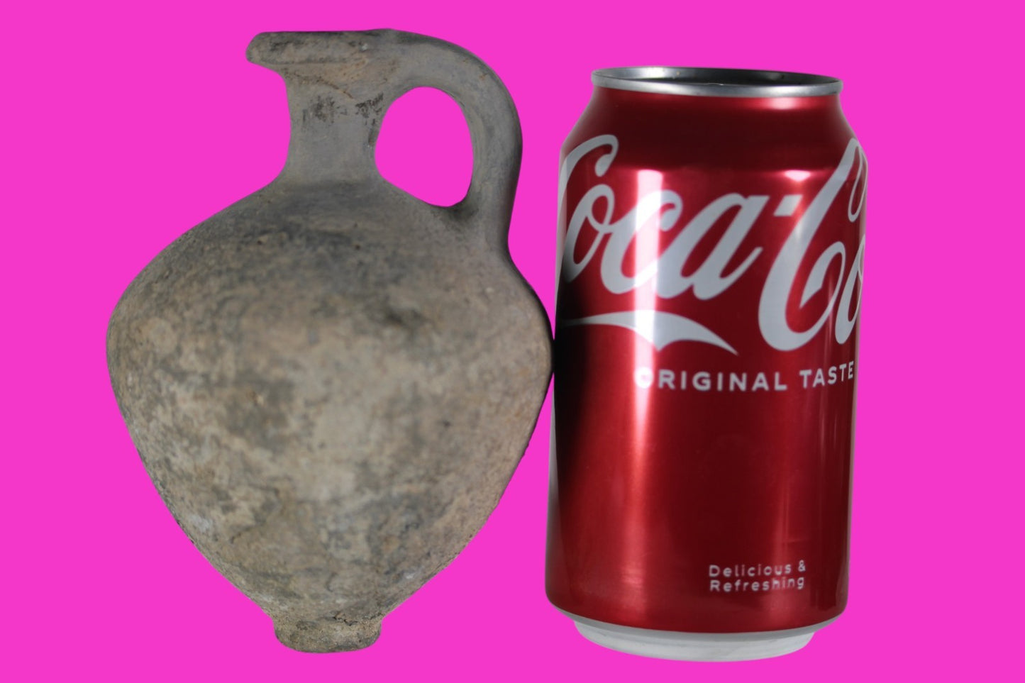 Holy Land Wine Juglet Time Of Joshua Made by Tribe of Dan in Tel Yahud COA Z05