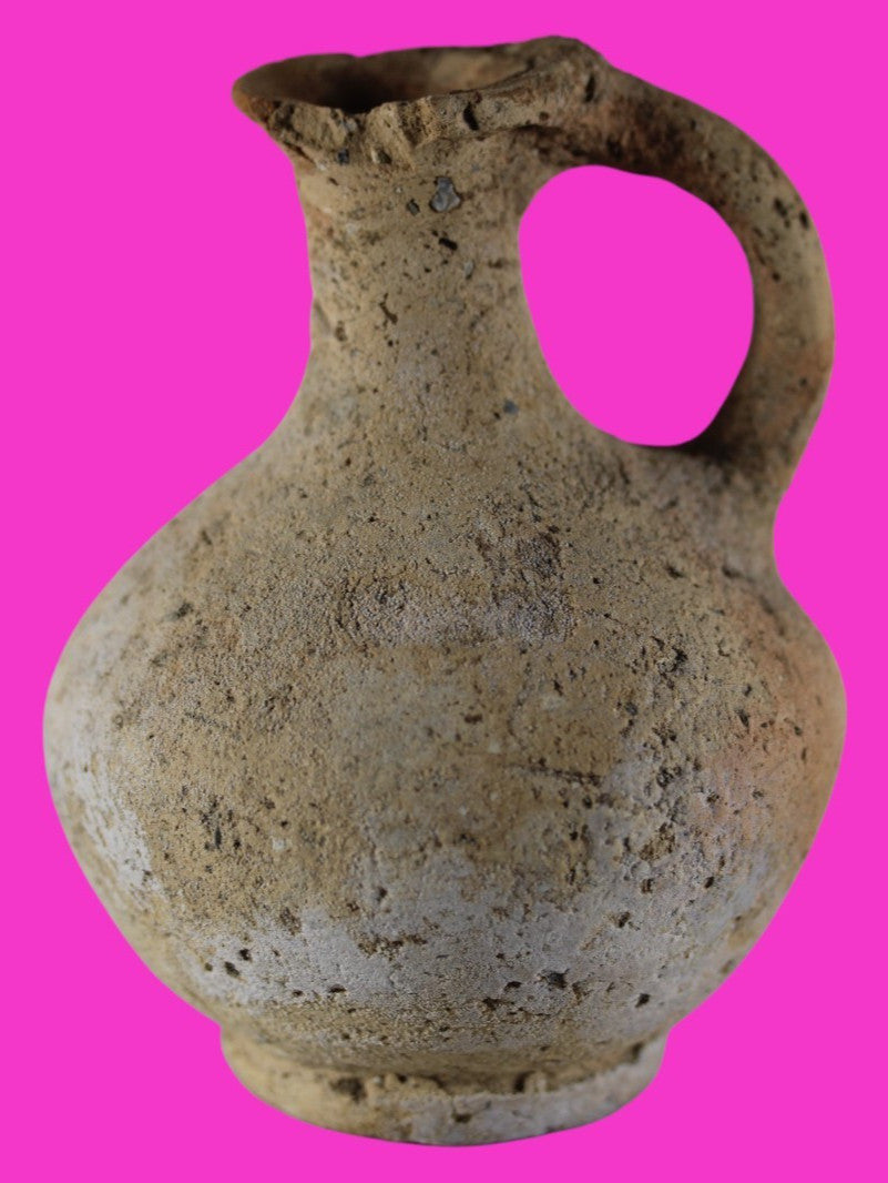 Time of The Christians Holy Land Artifact Ancient Jug Israel 313-636 AD COA 101