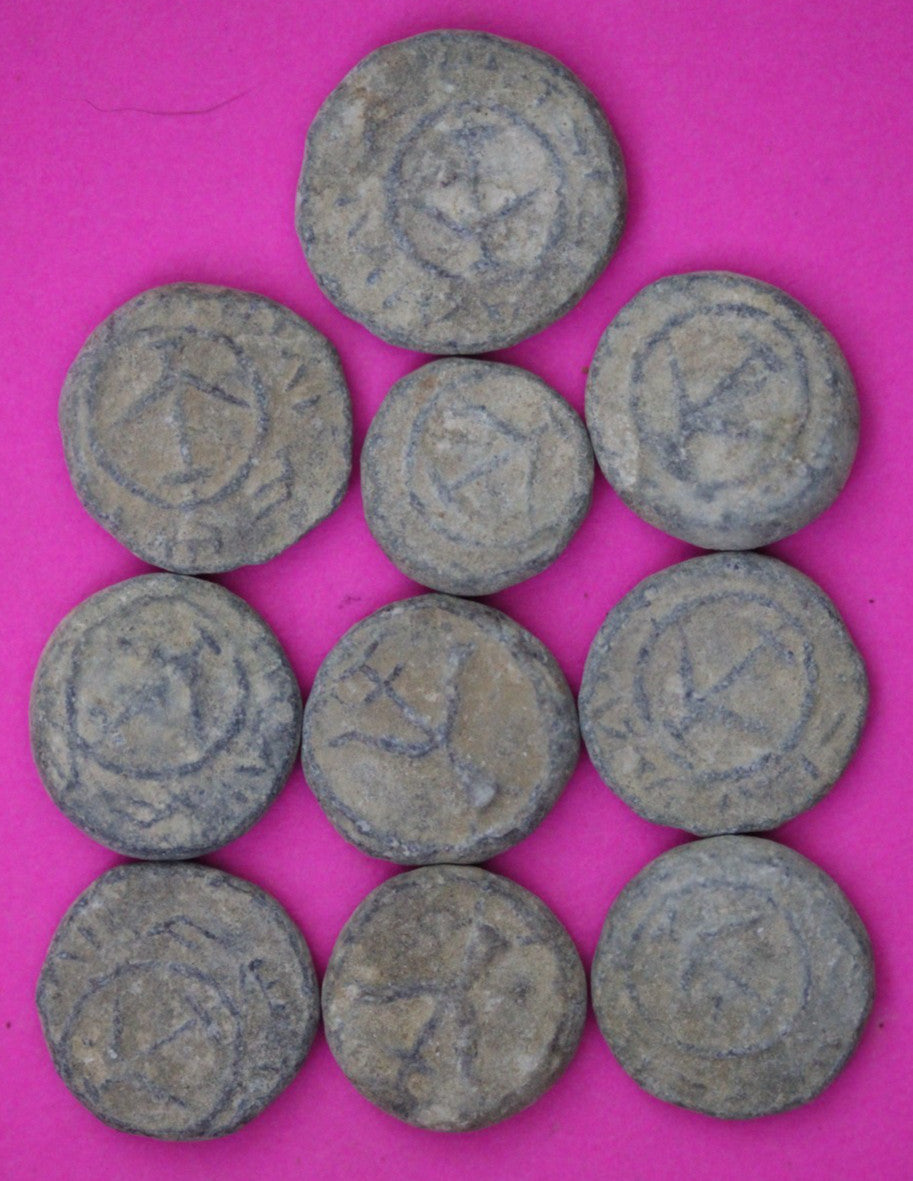 High Quality 10 Widows Mite Coins Holy Land Artifacts Small Leptons COAs Q946