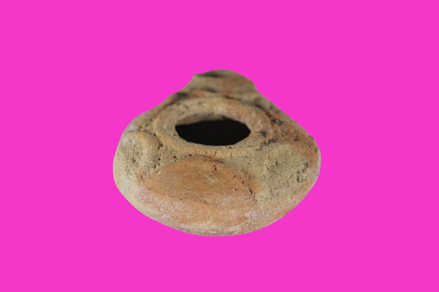 Holy Land Oil Lamp Ancient Artifact Time of Jesus & Apostles 63BC-323AD COA 162
