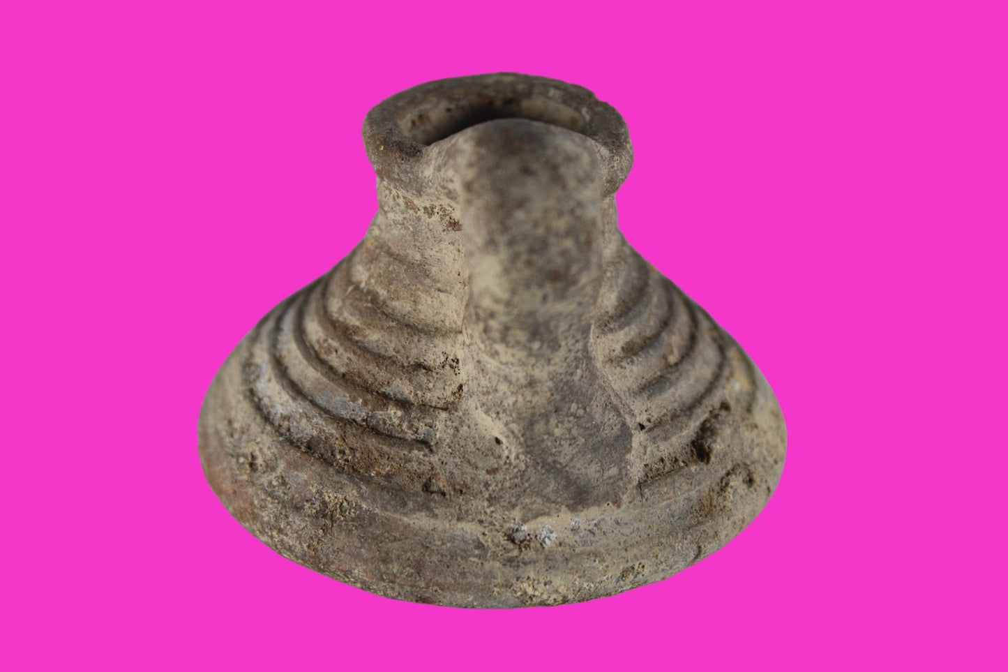 Holy Land Oil Lamp Ancient Artifact Time of the Arab Invasion 660-800 AD COA 240