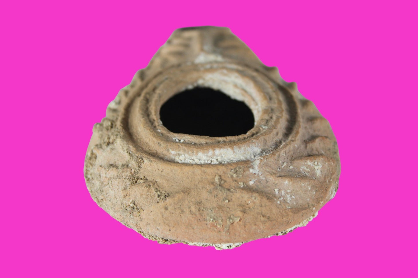 Holy Land Oil Lamp Ancient Artifact Time of the Christians 313-636 AD COA 193