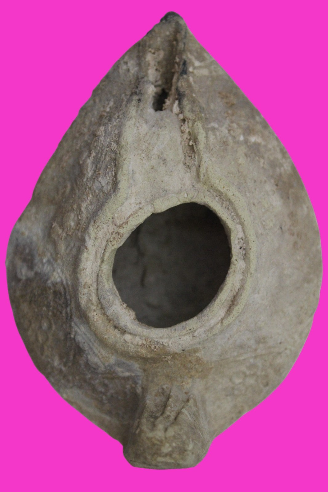 Holy Land Oil Lamp Ancient Artifact Time of the Christians 313-636 AD COA 184