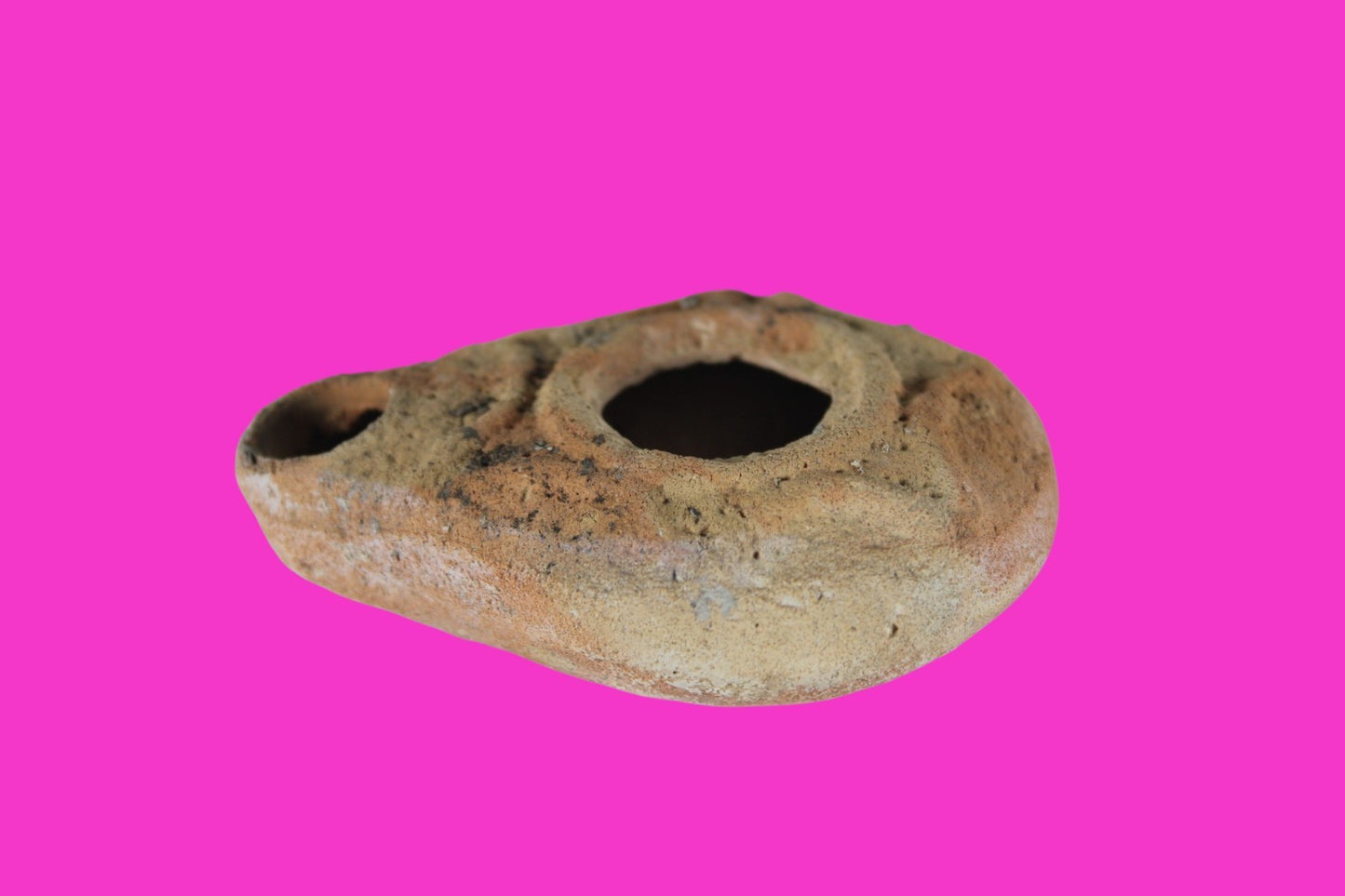Holy Land Oil Lamp Ancient Artifact Time of Jesus & Apostles 63BC-323AD COA 162