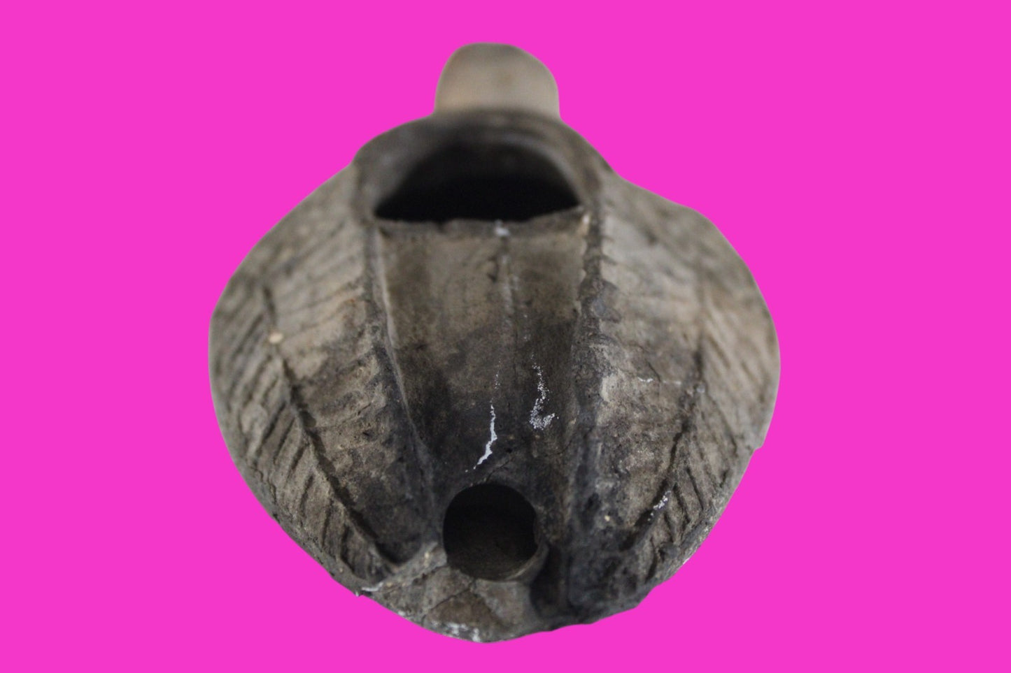 Oil Lamp Holy Land Ancient Artifact Jesus Christ Home Israel 300-600 AD COA 84