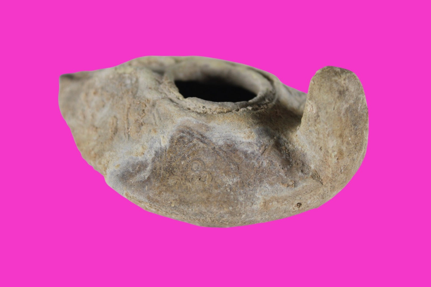 Holy Land Oil Lamp Ancient Artifact Time of the Christians 313-636 AD COA 184
