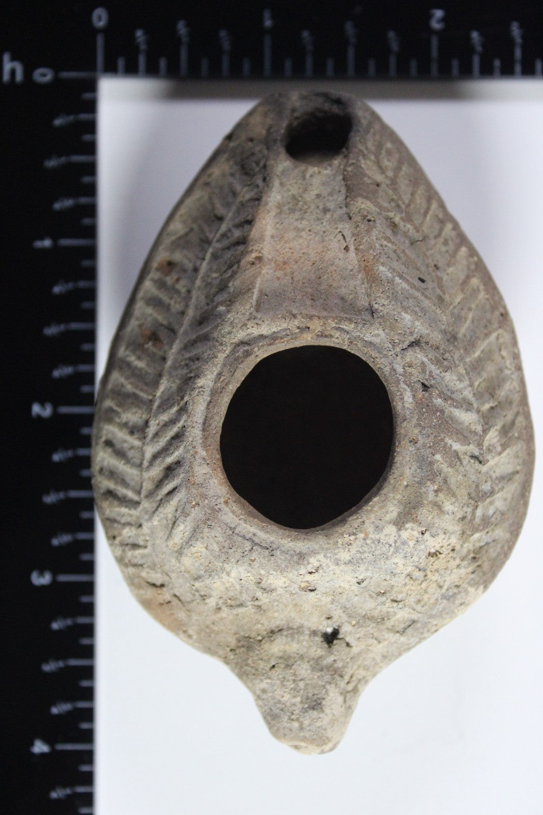 Oil Lamp Holy Land Ancient Artifact Jesus Christ Home Israel 300-600 AD COA 92