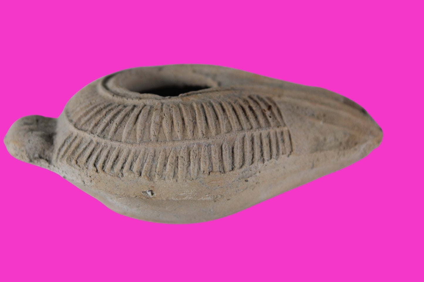 Holy Land Oil Lamp Ancient Artifact Time of the Christians 313-636 AD COA 177