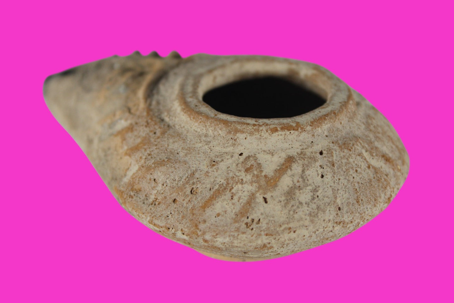 Holy Land Oil Lamp Ancient Artifact Time of the Christians 313-636 AD COA 186
