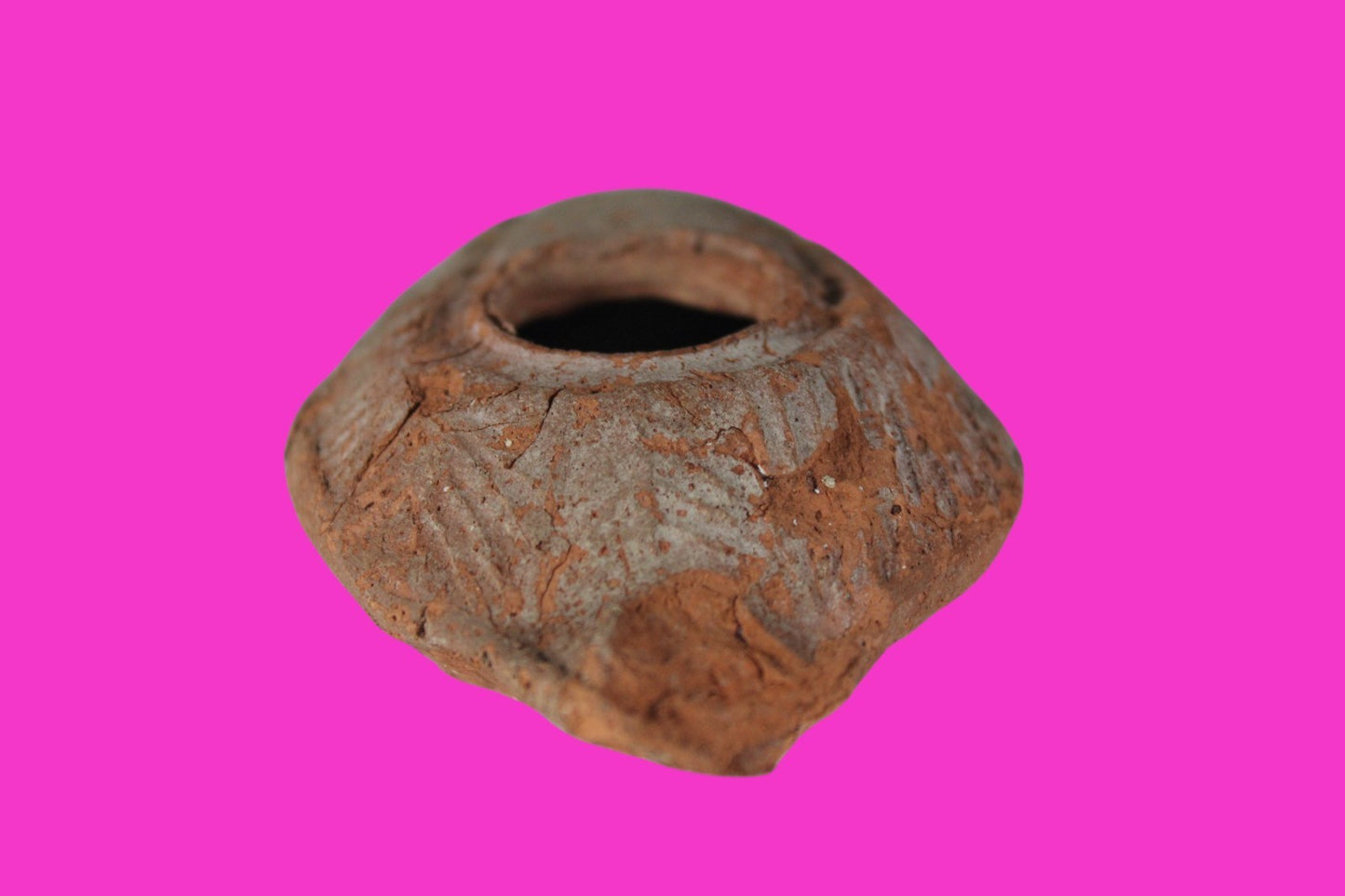 Oil Lamp Holy Land Ancient Artifact Jesus Christ Home Israel 300-600 AD COA 101