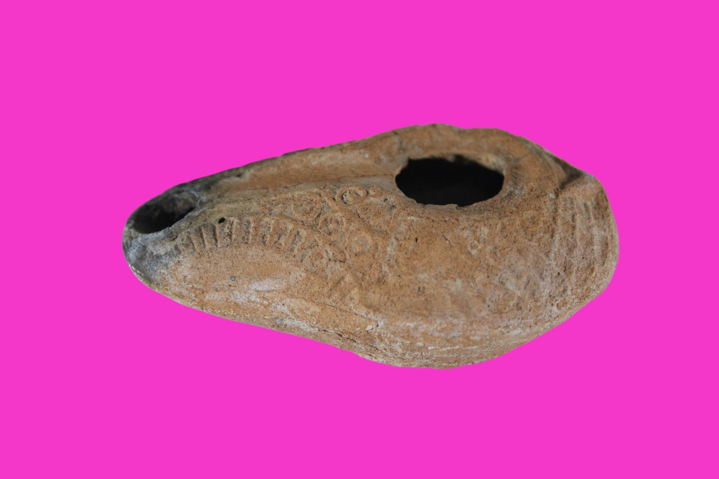 Holy Land Oil Lamp Ancient Artifact Time of Jesus & Apostles 63BC-323AD COA 157
