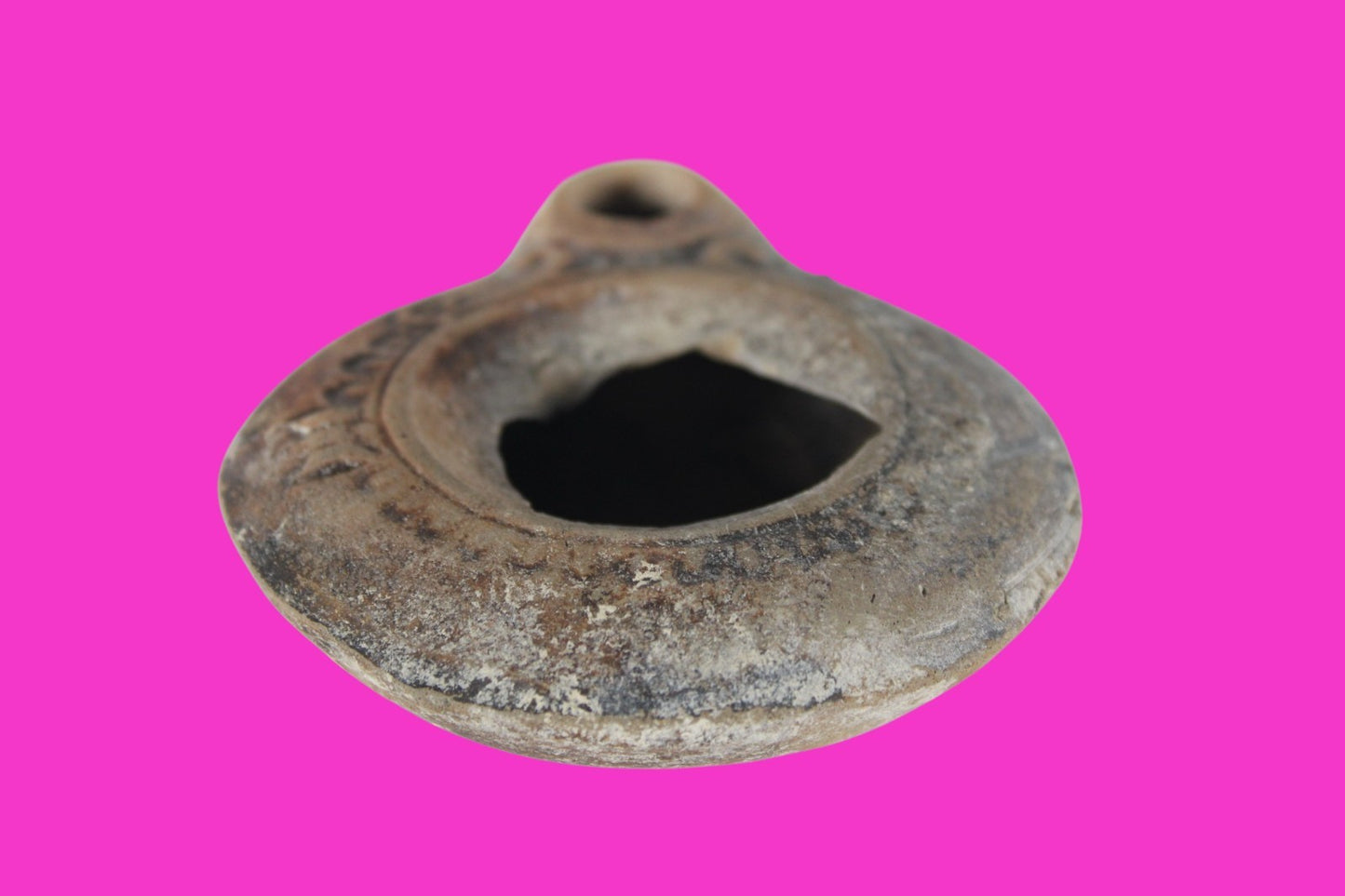 Holy Land Oil Lamp Ancient Artifact Time of Jesus & Apostles 63BC-323AD COA 160