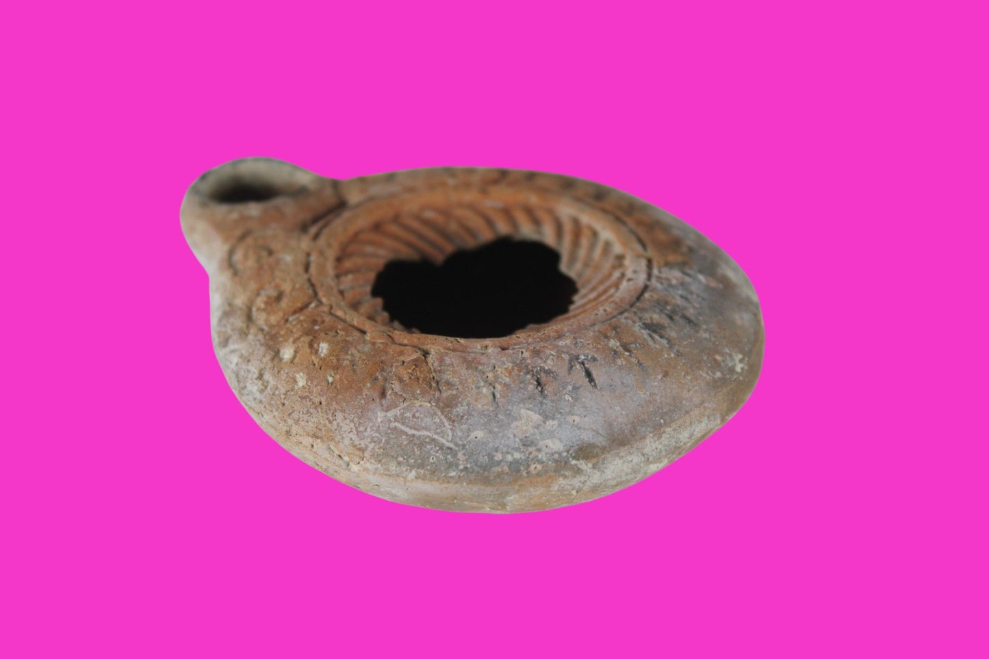 Holy Land Oil Lamp Ancient Artifact Time of Jesus & Apostles 63BC-323AD COA 168