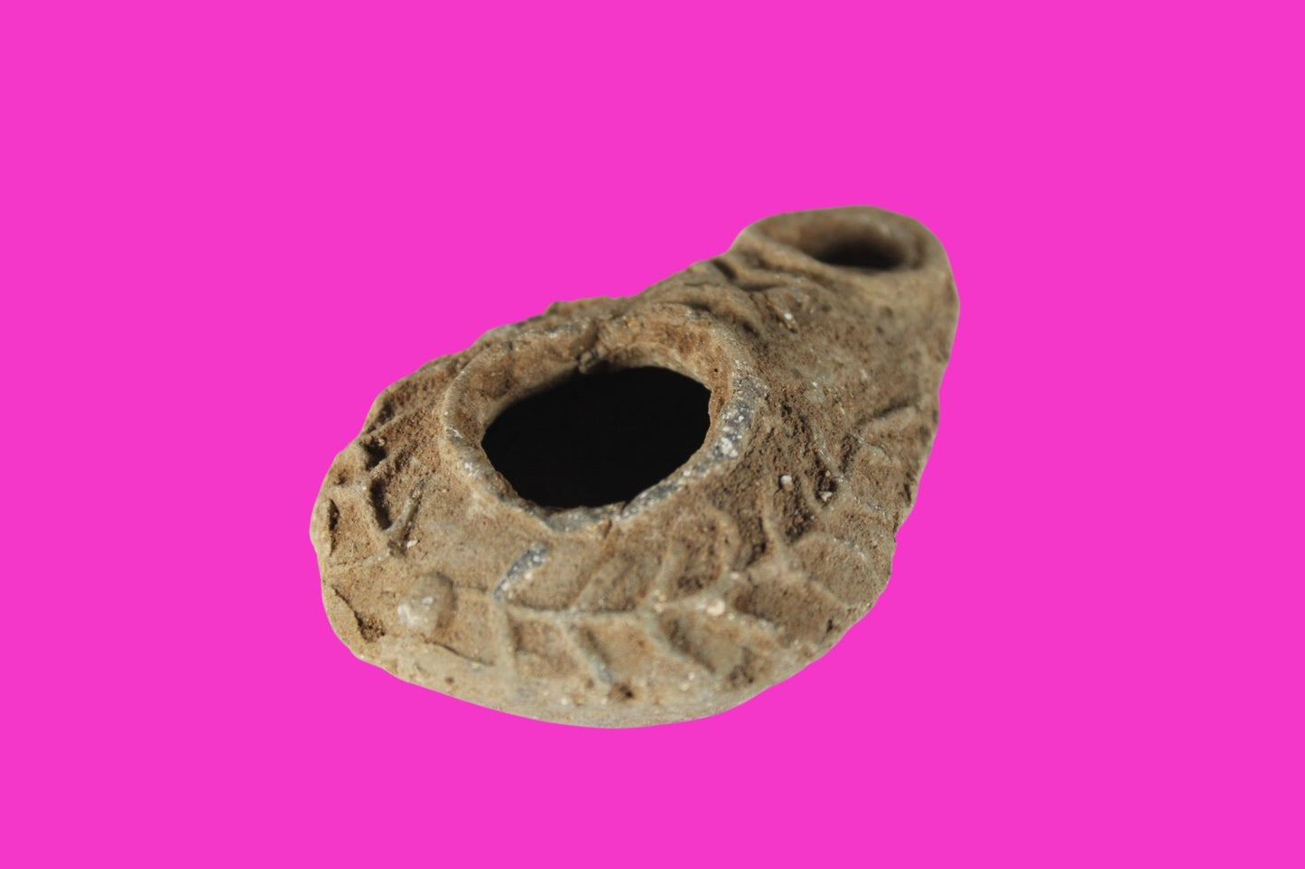 Holy Land Oil Lamp Ancient Artifact Time of the Christians 313-636 AD COA 201