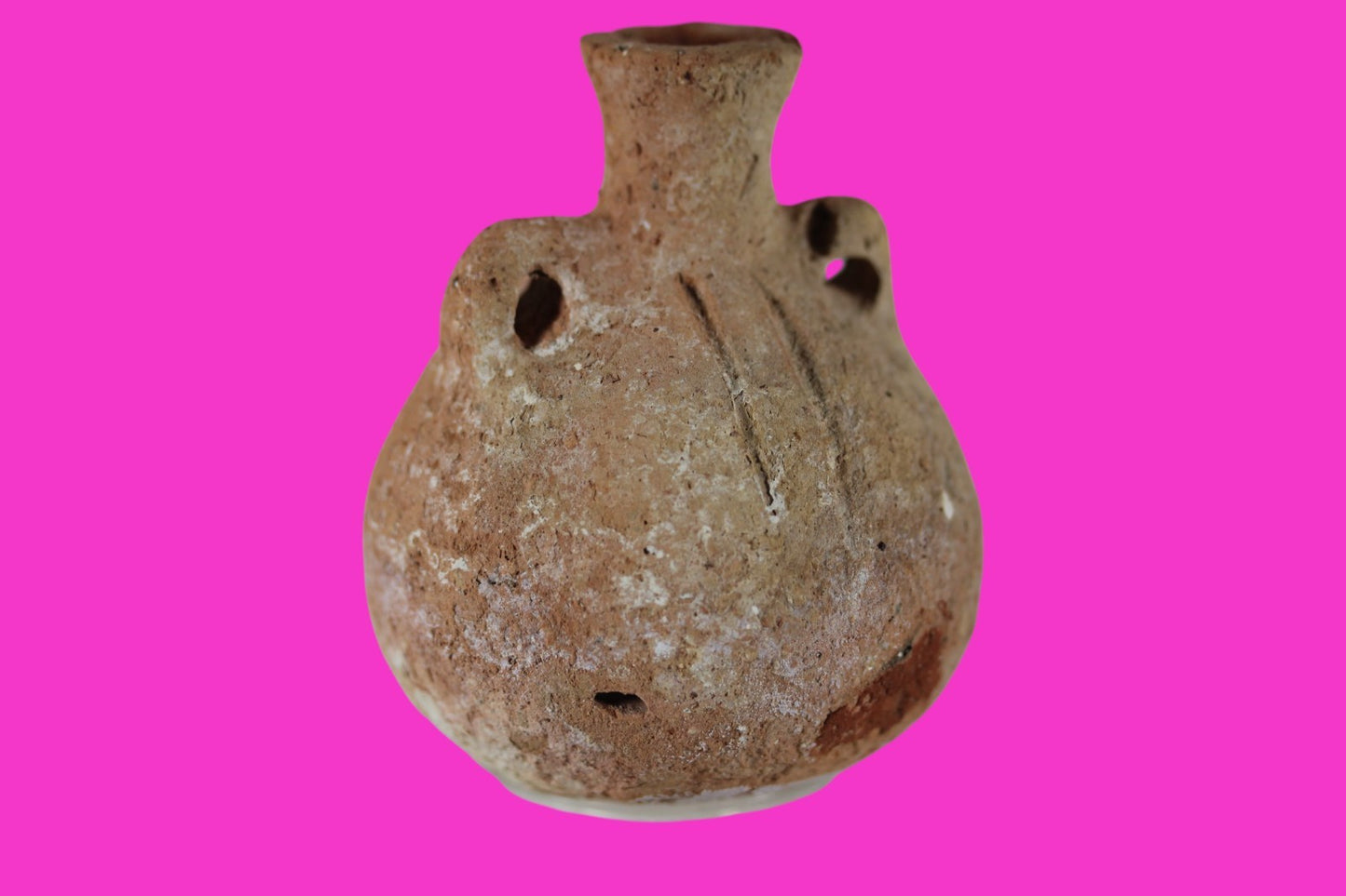 Time of Samson Holy Land Artifact Ancient Rare Anointing Jar 1200-1000 BC COA 82