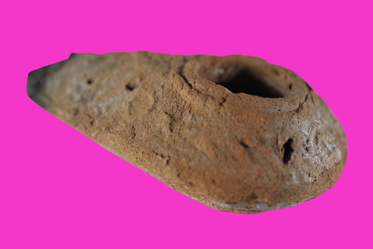 Time of the Christians Oil Lamp Ancient Holy Land Artifact 313-636 AD COA 03