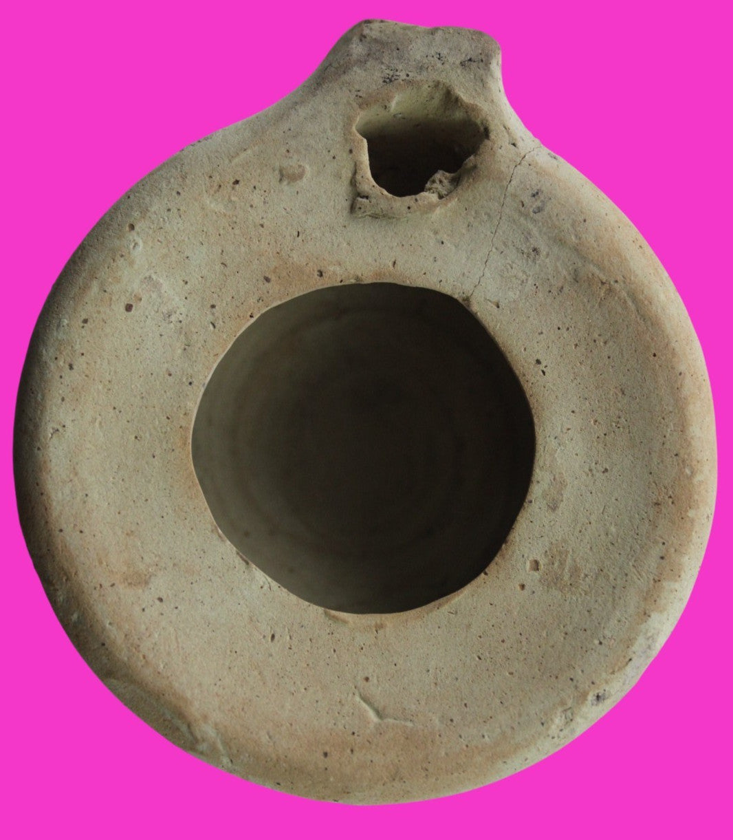 Ancient Holy Land Oil Lamp Artifact Home of Jesus Christ 100 BC-200 AD COA J151