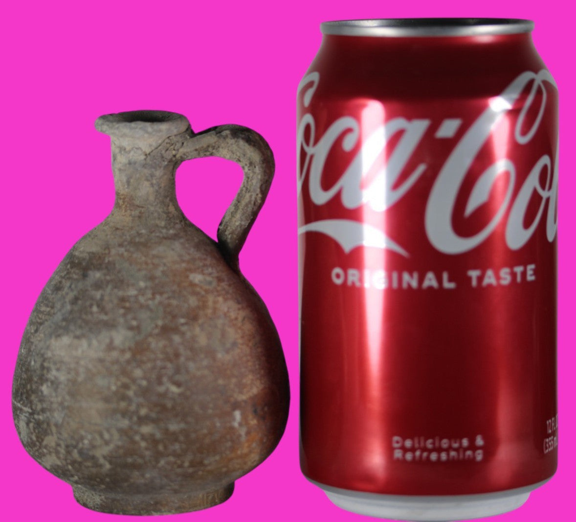 Time of Jesus Christ Holy Land Artifact Herodian Oil Jug 37 BC to 73 AD COA Z12