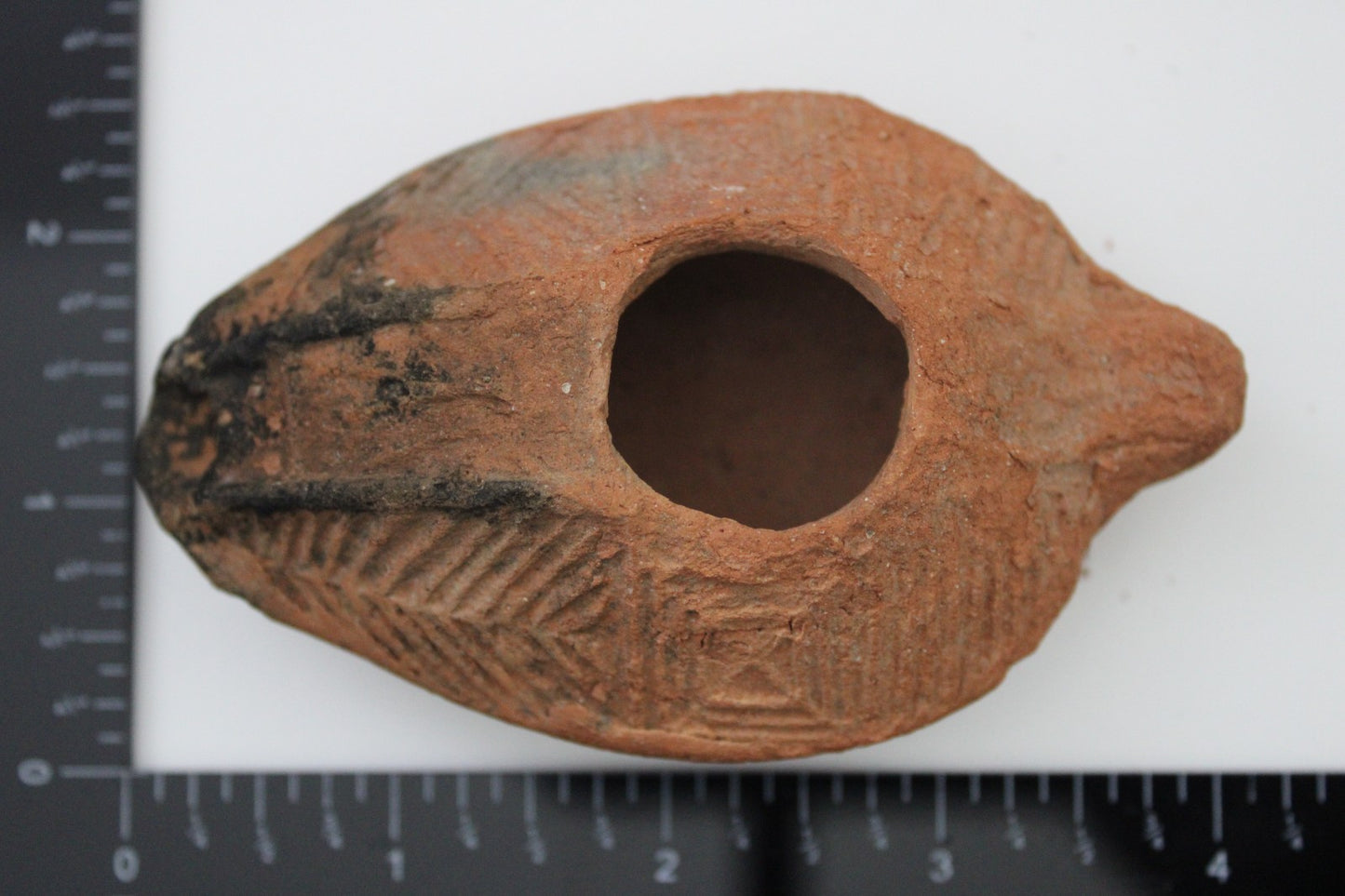 Time of the Christians Oil Lamp Ancient Holy Land Artifact 313-636 AD COA 14
