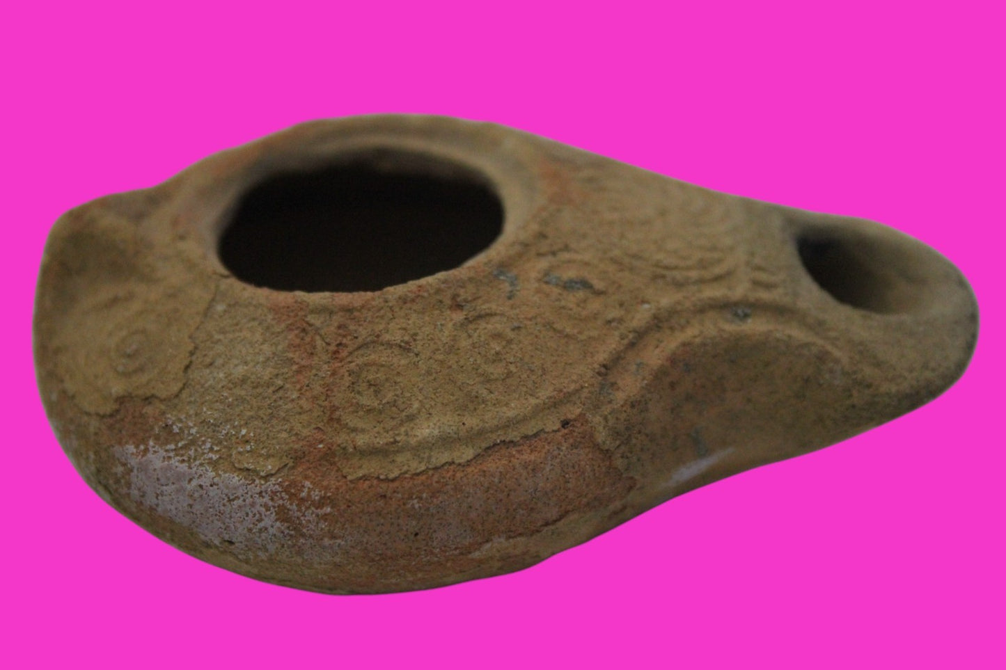 Ancient Holy Land Oil Lamp Artifact From Jesus Christ Home Land 100-500AD COA 50