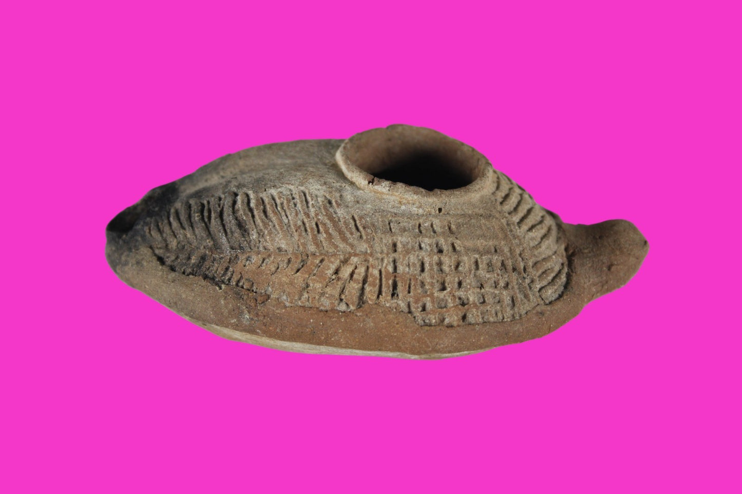 Holy Land Oil Lamp Ancient Artifact Time of the Christians 313-636 AD COA 210