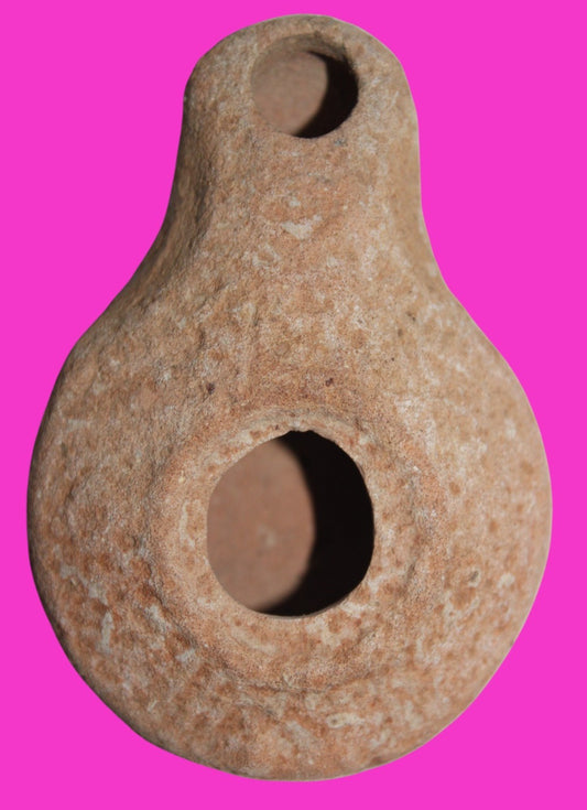 Ancient Holy Land Oil Lamp Artifact From Jesus Christ Home Land 100-500AD COA 53