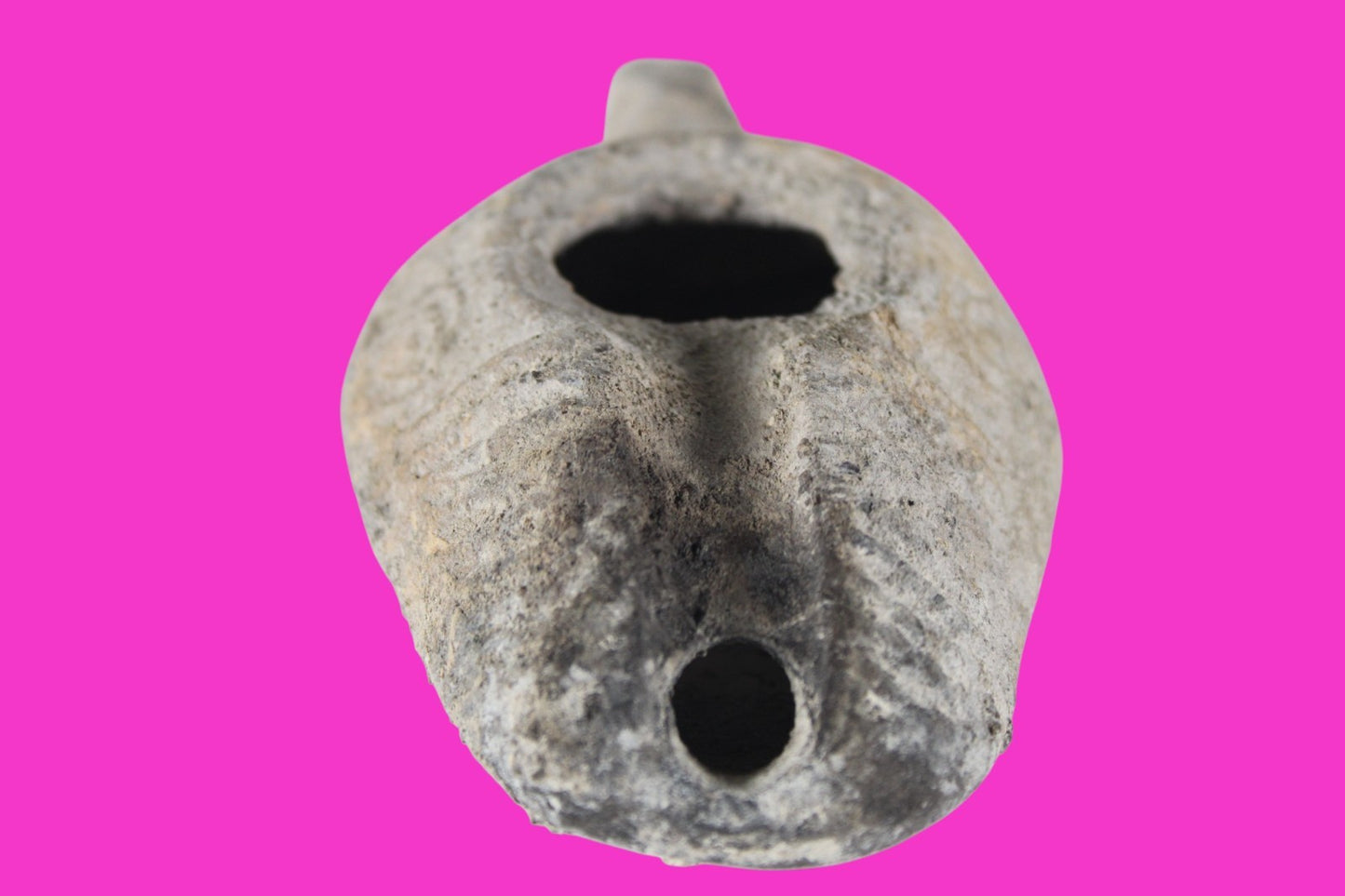 Holy Land Oil Lamp Ancient Artifact Time of the Christians 313-636 AD COA 220