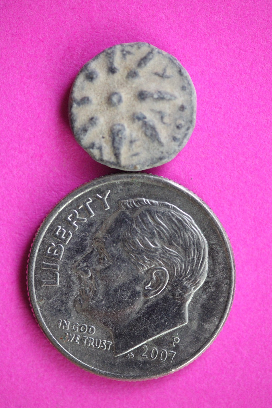 ORIGINAL Desert Patina Small Widows Mite Herod Hoard Holy Land Artifact COA A180
