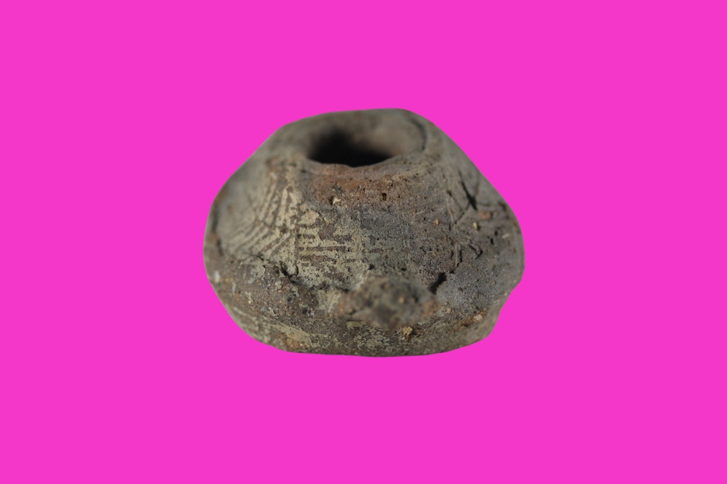 Holy Land Oil Lamp Ancient Artifact Time of the Christians 313-636 AD COA 59