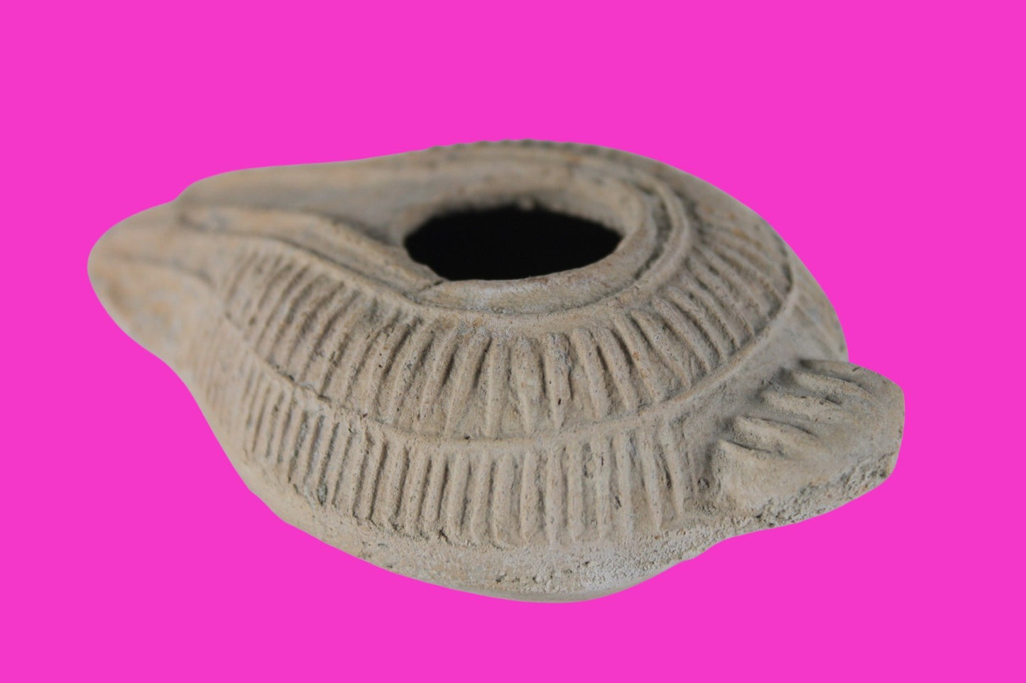 Holy Land Oil Lamp Ancient Artifact Time of the Christians 313-636 AD COA 177