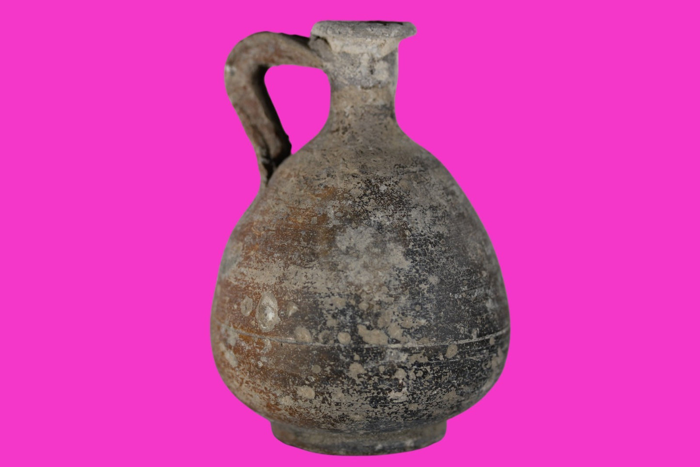 Time of Jesus Christ Holy Land Artifact Herodian Oil Jug 37 BC to 73 AD COA Z12