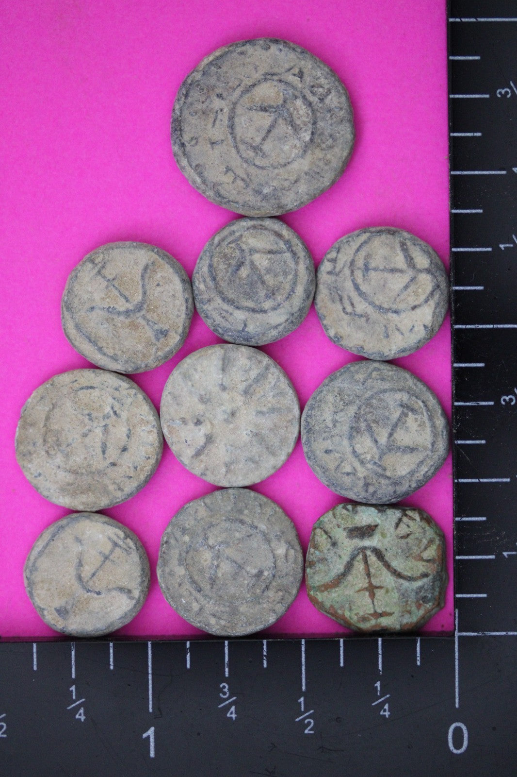 High Quality 10 Widows Mite Coins Holy Land Artifacts Small Leptons COAs Q941