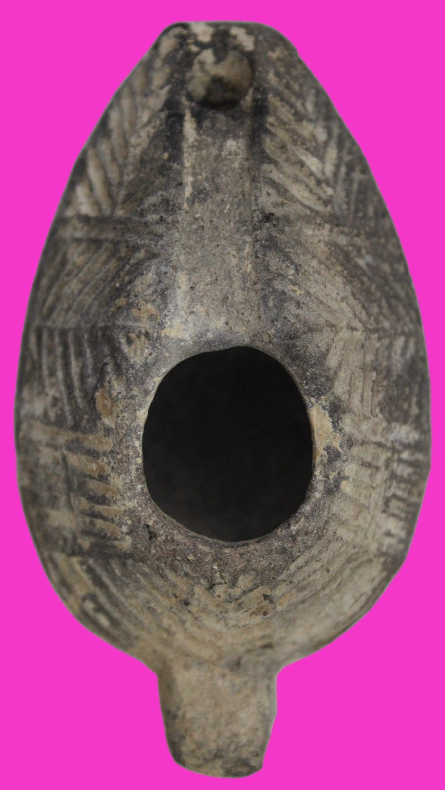 Holy Land Oil Lamp Ancient Artifact Time of the Christians 313-636 AD COA 179