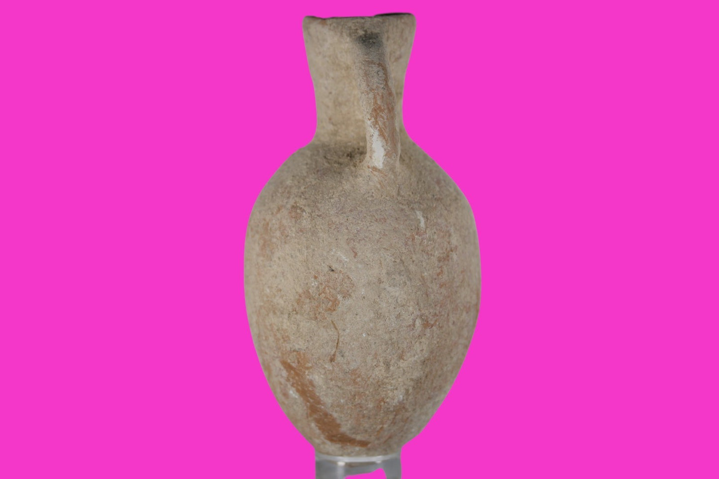 Time of Abraham Holy Land Artifact 6 inch Jar Jug Intact 2000 to 1500 BC COA Z08