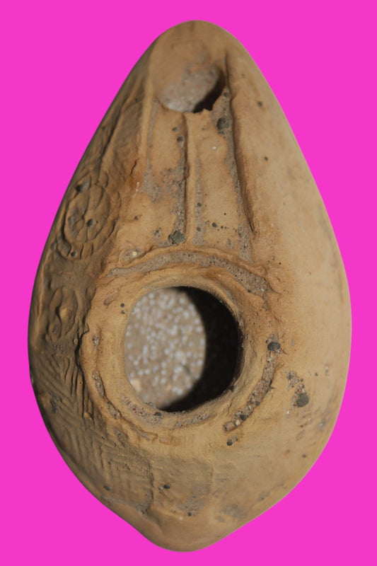 Ancient Holy Land Oil Lamp Artifact From Jesus Christ Homeland 400-500AD COA 32