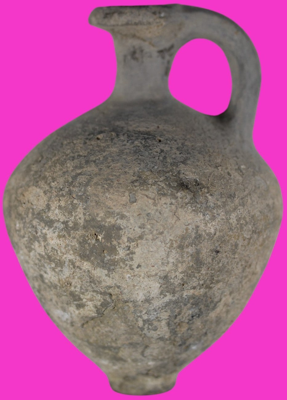 Holy Land Wine Juglet Time Of Joshua Made by Tribe of Dan in Tel Yahud COA Z05