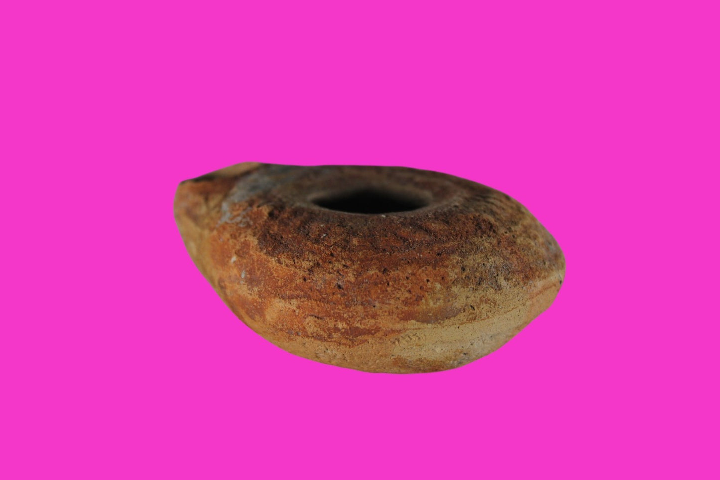 Ancient Holy Land Oil Lamp Artifact Jesus Christ Homeland 100BC-400AD COA 16