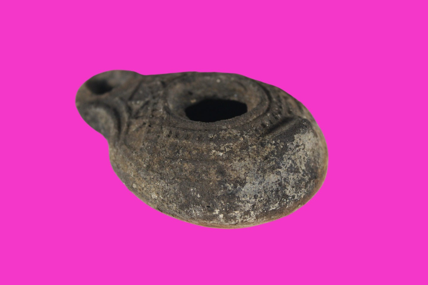 Holy Land Oil Lamp Ancient Artifact Time of Jesus & Apostles 63BC-323AD COA 63