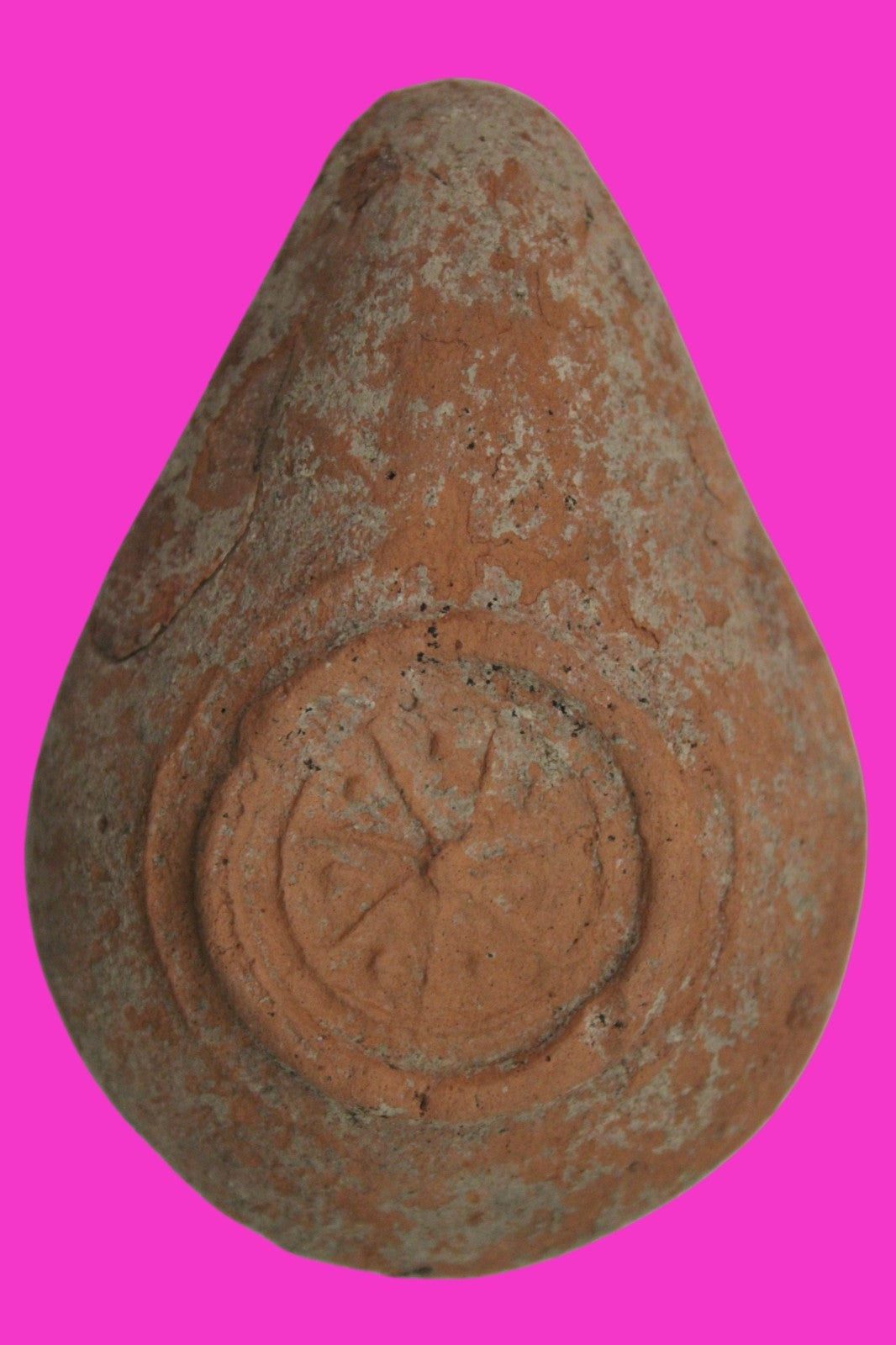 Holy Land Oil Lamp Ancient Artifact Time of the Christians 313-636 AD COA 226