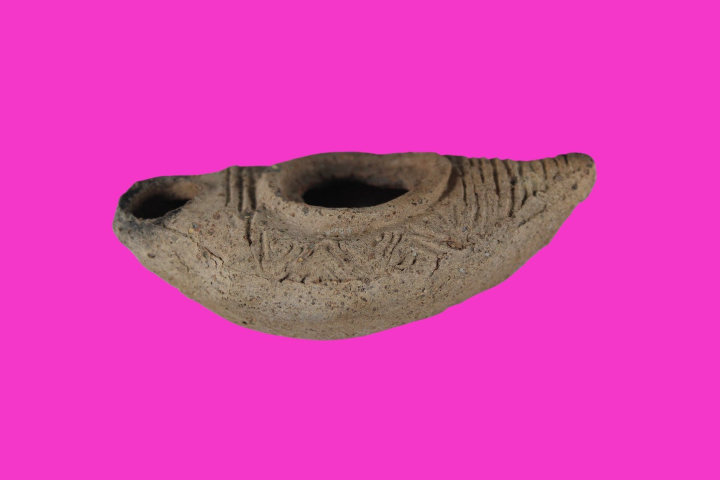 Holy Land Oil Lamp Ancient Artifact Time of Jesus & Apostles 63BC-323AD COA 154