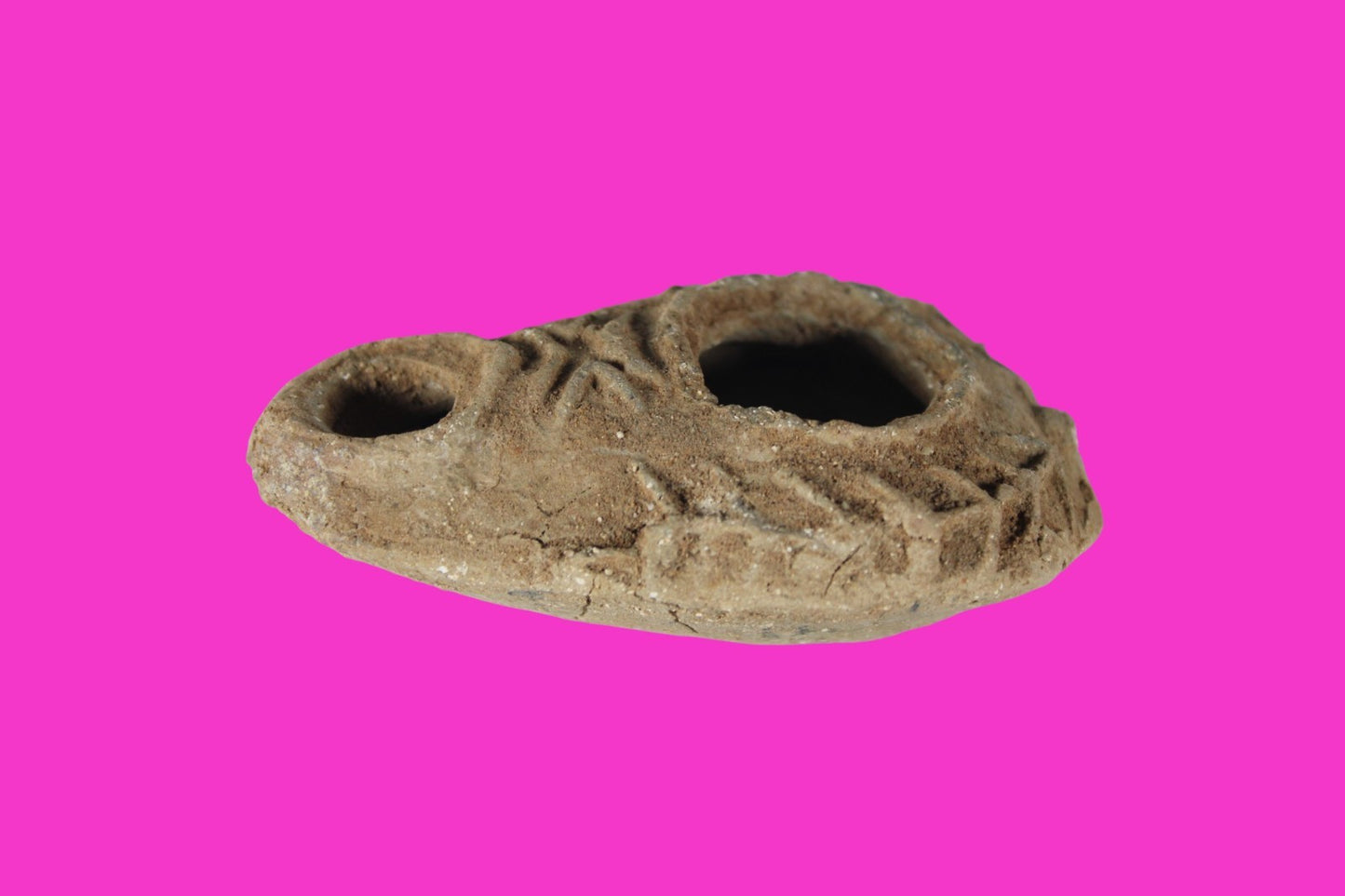Holy Land Oil Lamp Ancient Artifact Time of the Christians 313-636 AD COA 201