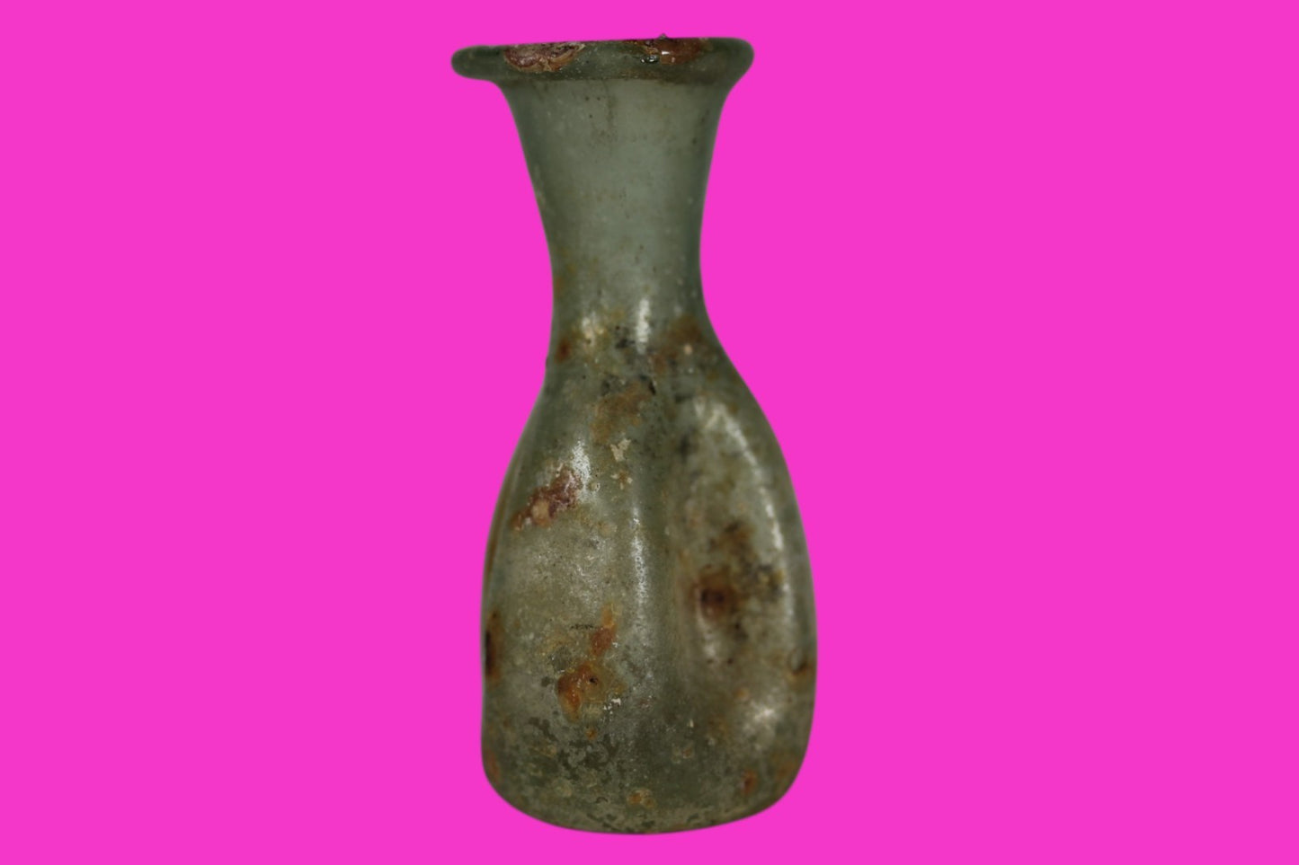 Ancient Holy Land Glass Bottle Authentic Artifact 100-300 AD Roman Era COA J10