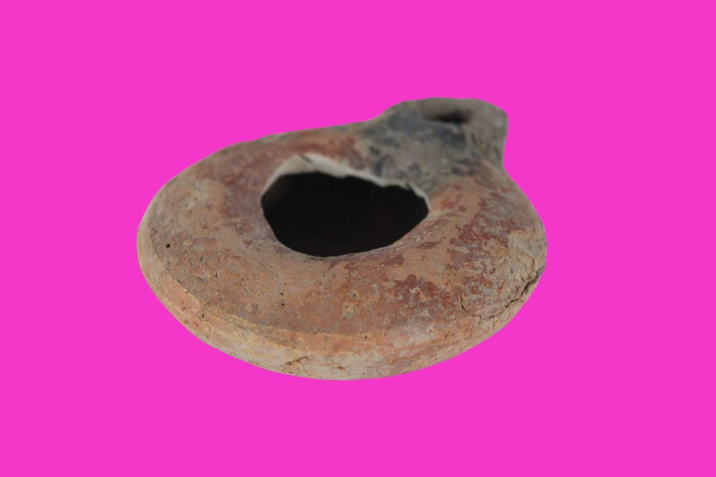 Holy Land Oil Lamp Ancient Artifact Time of Jesus & Apostles 63BC-323AD COA 141