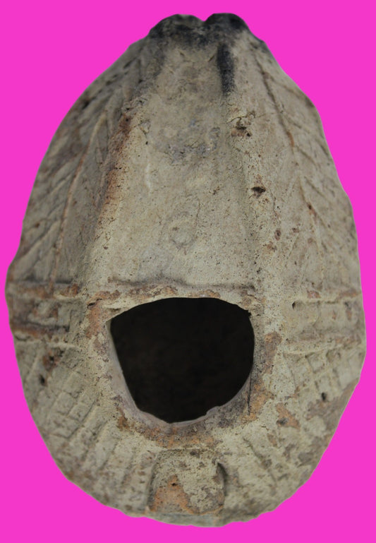 Oil Lamp Holy Land Ancient Artifact Jesus Christ Home Israel 300-600 AD COA 105