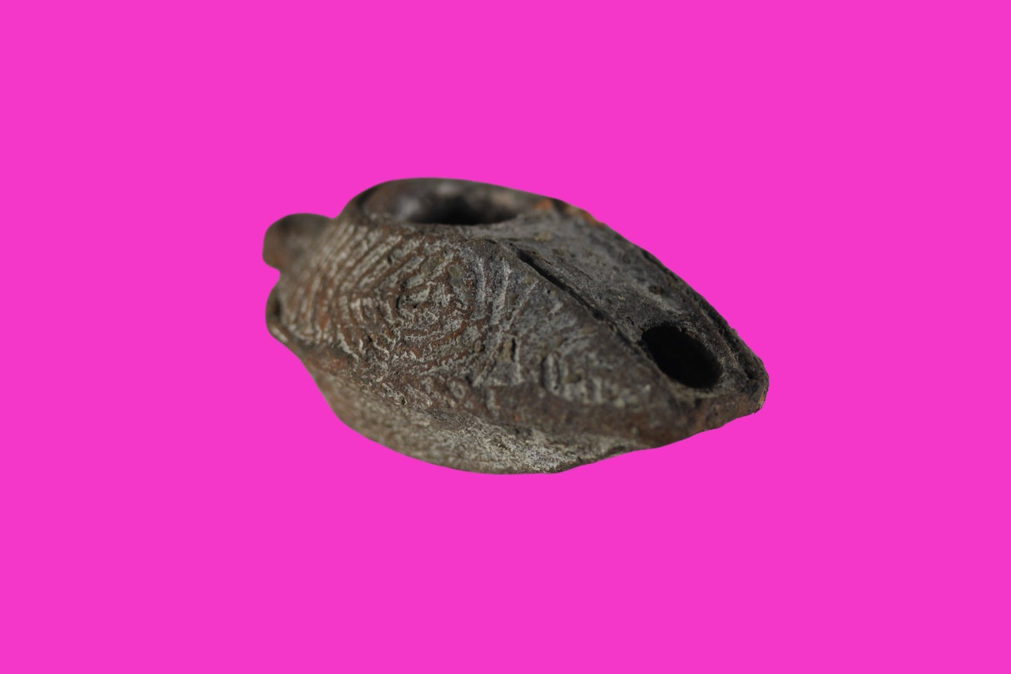 Time of the Christians Oil Lamp Ancient Holy Land Artifact 313-636 AD COA 139