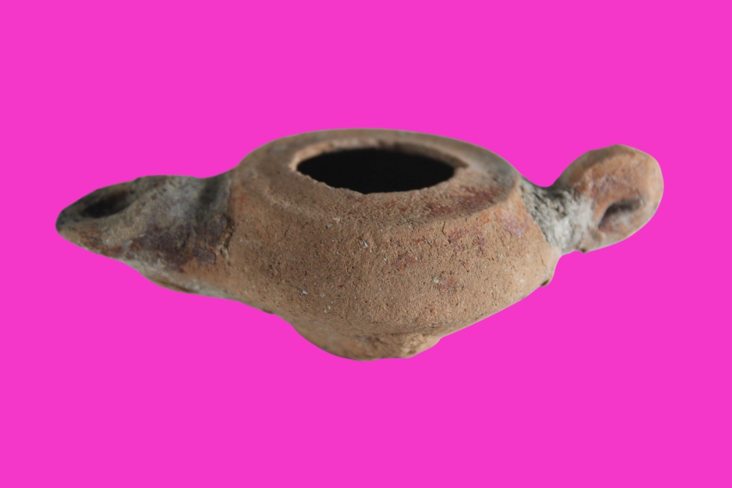 Holy Land Oil Lamp Ancient Artifact Alexander the Great Era 332-63 BC COA 235