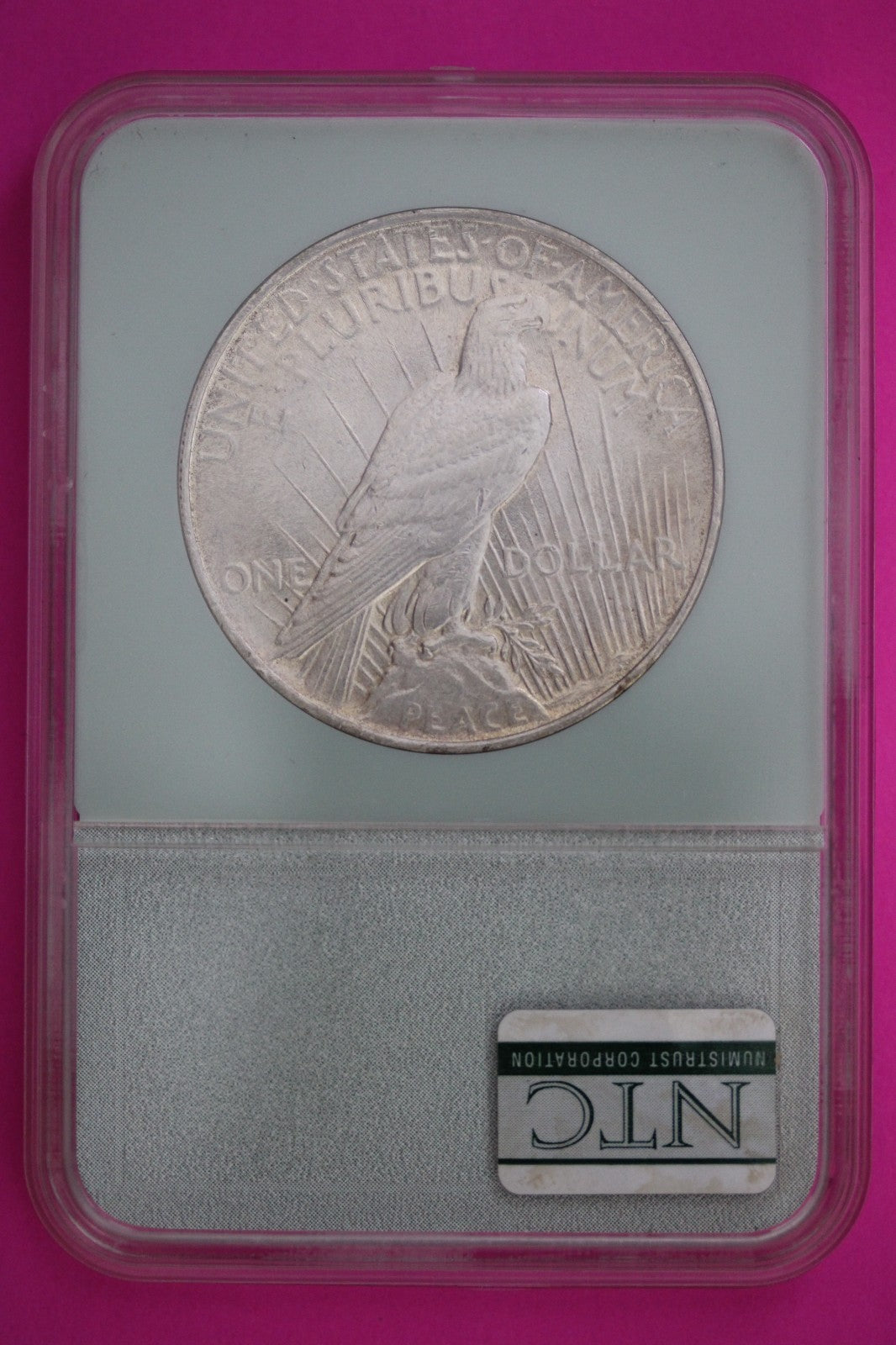 Gem BU 1924 P Peace Silver Dollar American Seller Guaranteed Authentic Slab 82