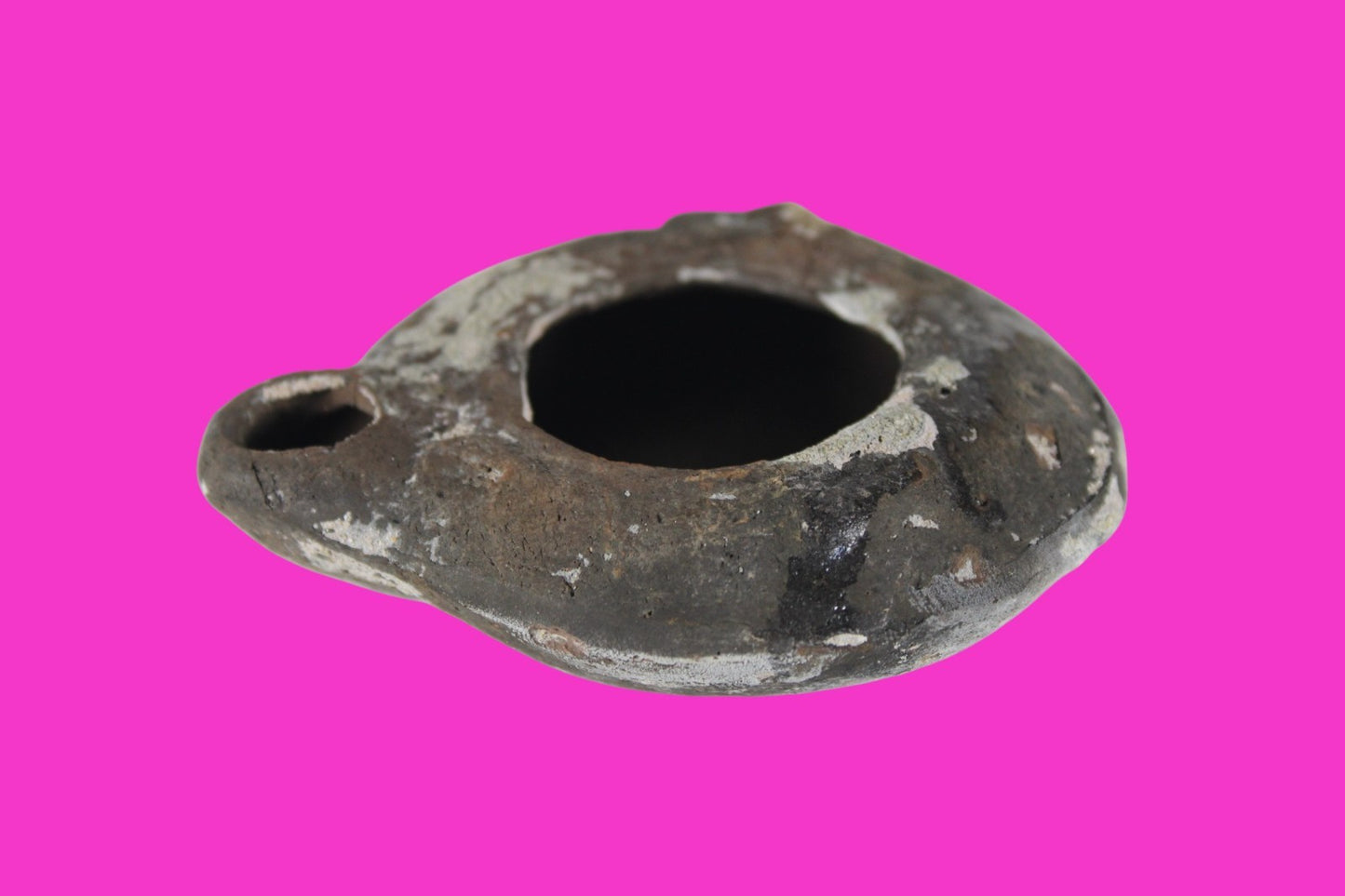 Holy Land Oil Lamp Ancient Artifact Time of Jesus & Apostles 63BC-323AD COA 165